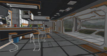 Картинка 3д+графика реализм+ realism стулья бар