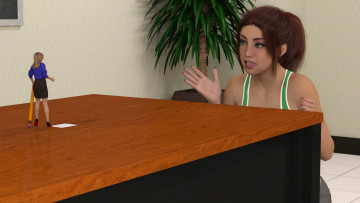 Картинка 3д+графика фантазия+ fantasy фон девушка взгляд