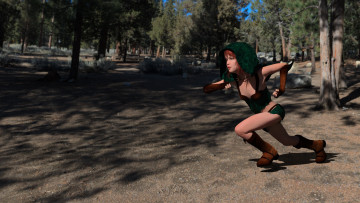 обоя 3д графика, люди , people, девочка, взгляд, фон