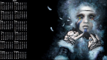 Картинка календари фэнтези девушка