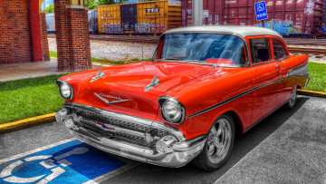 Картинка автомобили chevrolet 1957 two-ten