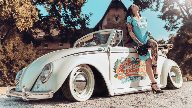 Обои картинки фото автомобили, -авто с девушками, красивая, девушка