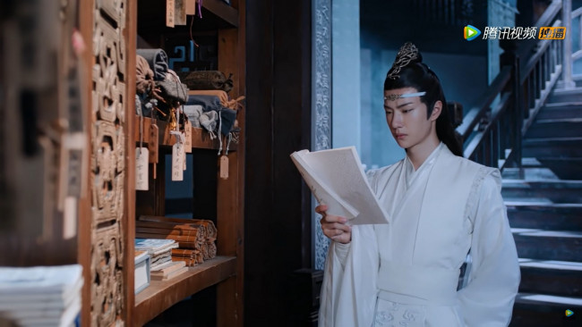 Обои картинки фото кино фильмы, the untamed, лань, ванцзи, библиотека