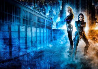 Картинка фэнтези фотоарт девушки фон город униформа