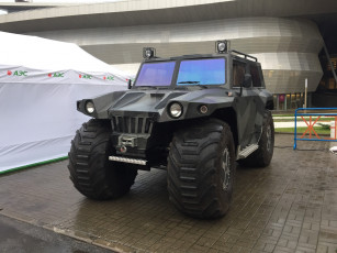 Картинка техника вездеходы снегоболотоход маз ман бмe 1015 хаски comvex 2023 overcomer hunta maz man