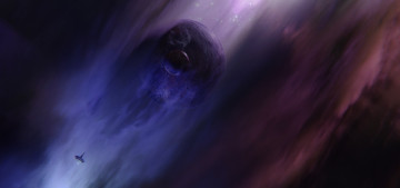 Картинка фэнтези космические+корабли +звездолеты +станции космос планета спутник станция