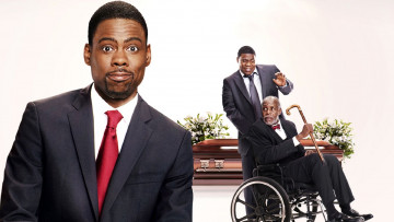 Картинка кино+фильмы death+at+a+funeral персонажи гроб инвалидная коляска