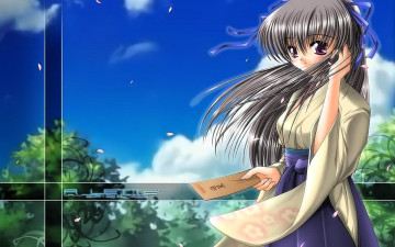 Картинка аниме unknown +другое+ девушка конверт