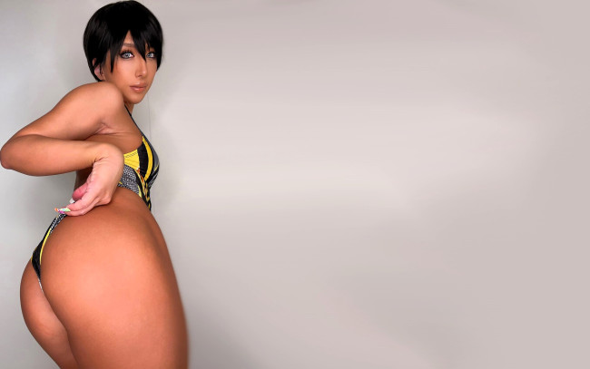 Обои картинки фото девушки, nonsummerjack, брюнетка, купальник