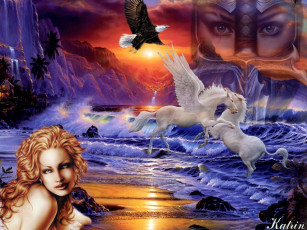 Картинка рай фэнтези иные миры времена