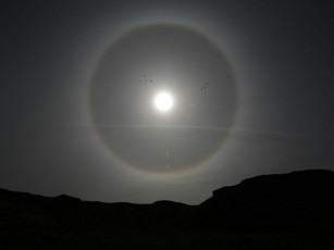 Картинка солнечное гало космос солнце