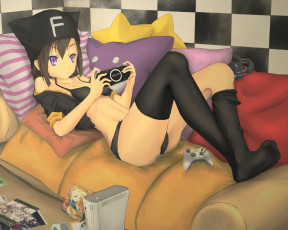 Картинка аниме weapon blood technology