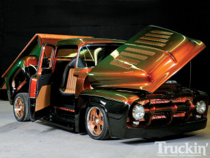 Картинка 1956 ford f100 автомобили custom pick up