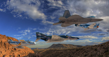 обоя авиация, разные, вместе