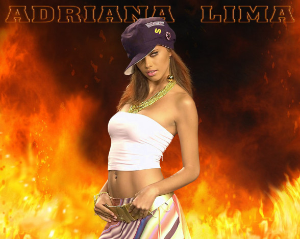 Обои картинки фото Adriana Lima, девушки