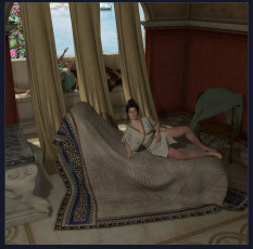 Картинка 3д графика people люди диван