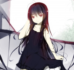 Картинка kuro yuki hime аниме accel world девушка платье