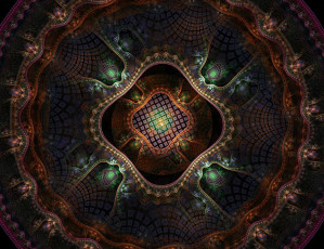 Картинка 3д графика fractal фракталы узор цвета фон