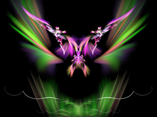 Картинка 3д графика fractal фракталы цвета узор фон