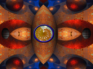 Картинка 3д графика fractal фракталы фон узор цвета