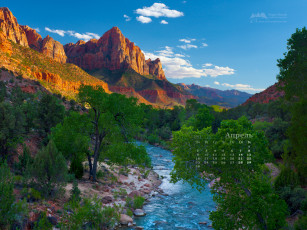 Картинка календари природа река горы