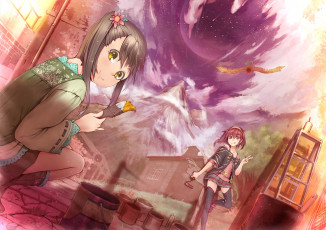 Картинка аниме *unknown другое кисть краска девушка