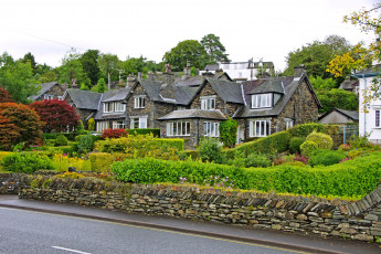 Картинка города здания дома великобритания камбрия эмблсайд