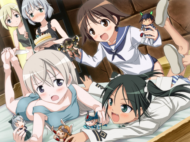 Обои картинки фото аниме, strike, witches