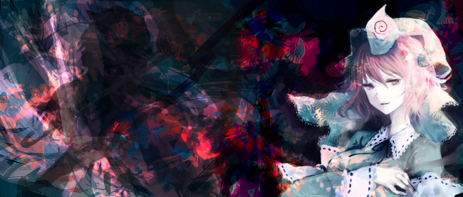 Обои картинки фото аниме, touhou, saigyouji, yuyuko, yakumo, yukari