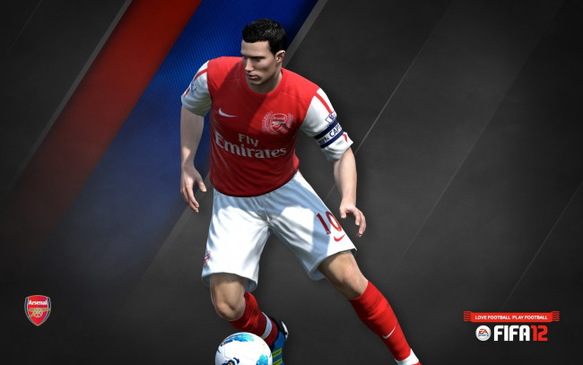 Обои картинки фото спорт, 3d, рисованные, мяч, van, persie, футбол, fifa, 2012