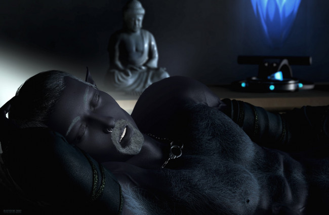 Обои картинки фото 3д, графика, elves, эльфы, будда