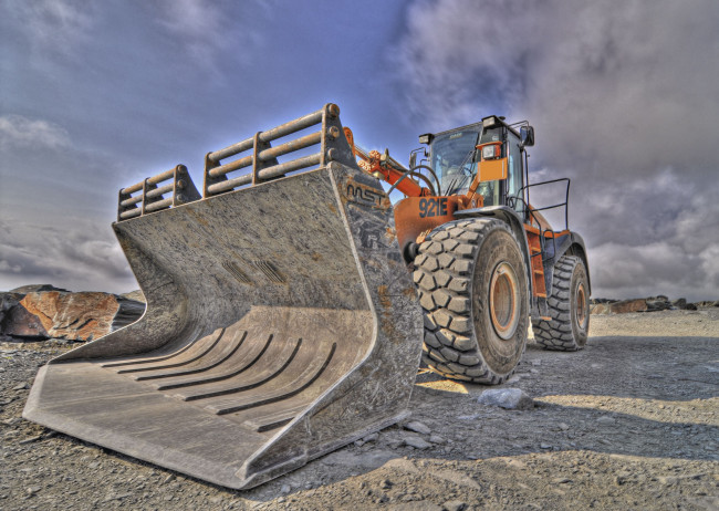 Обои картинки фото техника, бульдозеры, ковш