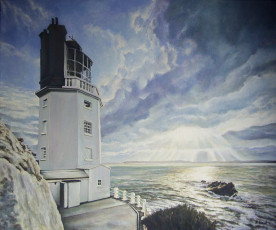 Картинка andy lloyd st anthony head cornwall рисованные маяк