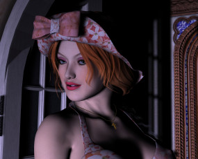 Картинка 3д графика portraits портрет девушка