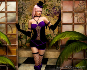 Картинка 3д графика people люди девушка шляпа