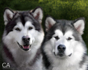 Картинка рисованные животные собаки