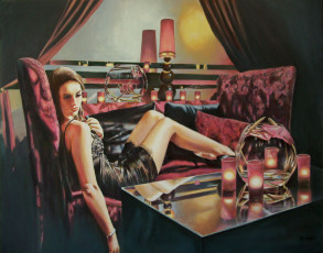 Картинка andy lloyd burned again рисованные девушка свечи