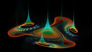 Картинка 3д графика fractal фракталы фон