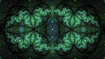 Картинка 3д графика fractal фракталы фон