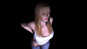 Картинка 3д графика people люди девушка