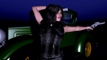 Картинка 3д графика people люди девушка