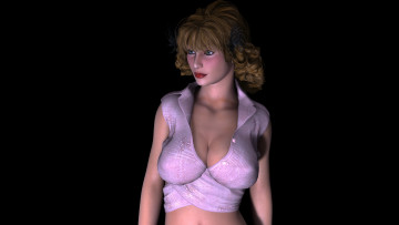 Картинка 3д графика people люди девушка