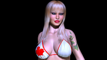 Картинка 3д графика people люди девушка