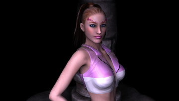 Картинка 3д графика people люди девушка