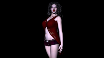 Картинка 3д графика people люди девушка