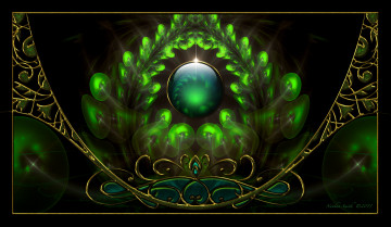 Картинка 3д графика fractal фракталы фон