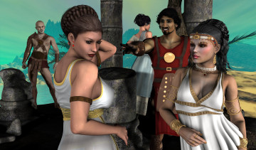 Картинка 3д графика people люди мальчики