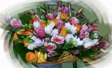 Картинка цветы букеты композиции букет розы