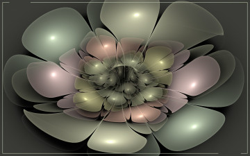 Картинка 3д графика flowers цветы лепестки