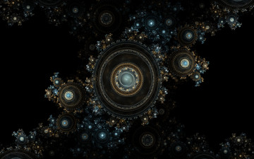 Картинка 3д графика fractal фракталы фон